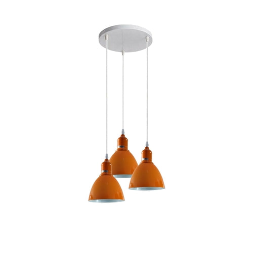 Ceiling Pendant Light Red 3- Shade Lighting