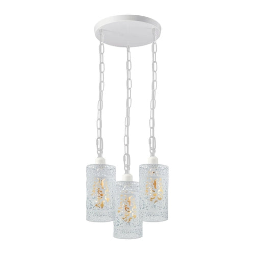 Pendant Light 3 Way Ceiling Barrel Cage Lighting Fixture