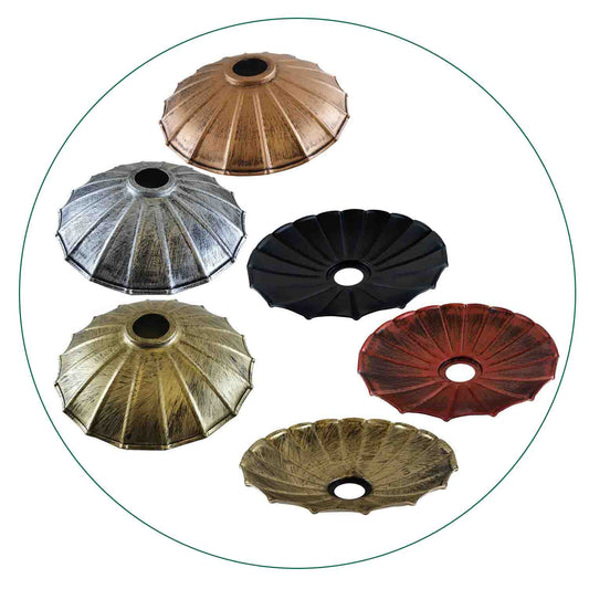 Sea Petal Metallic Tones Pleated Lampshade Collection