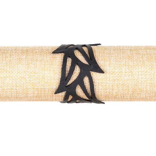 Black Tulip Recycled Rubber Bracelet product view