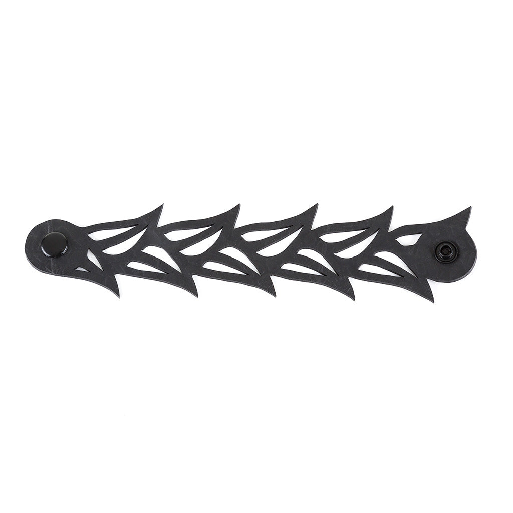 Black Tulip Recycled Rubber Bracelet product view