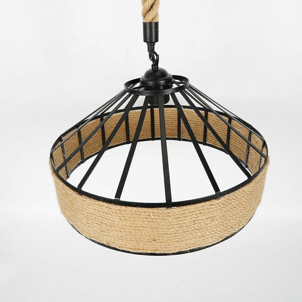 Isla / Adjustable Hemp Rope Pendant Light