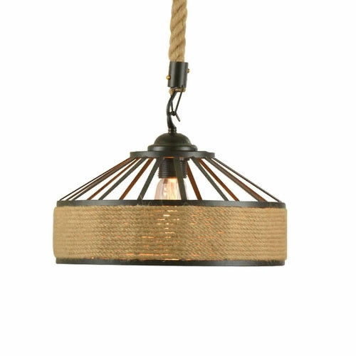 Isla / Adjustable Hemp Rope Pendant Light