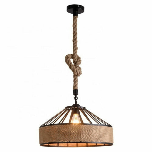 Isla / Adjustable Hemp Rope Pendant Light