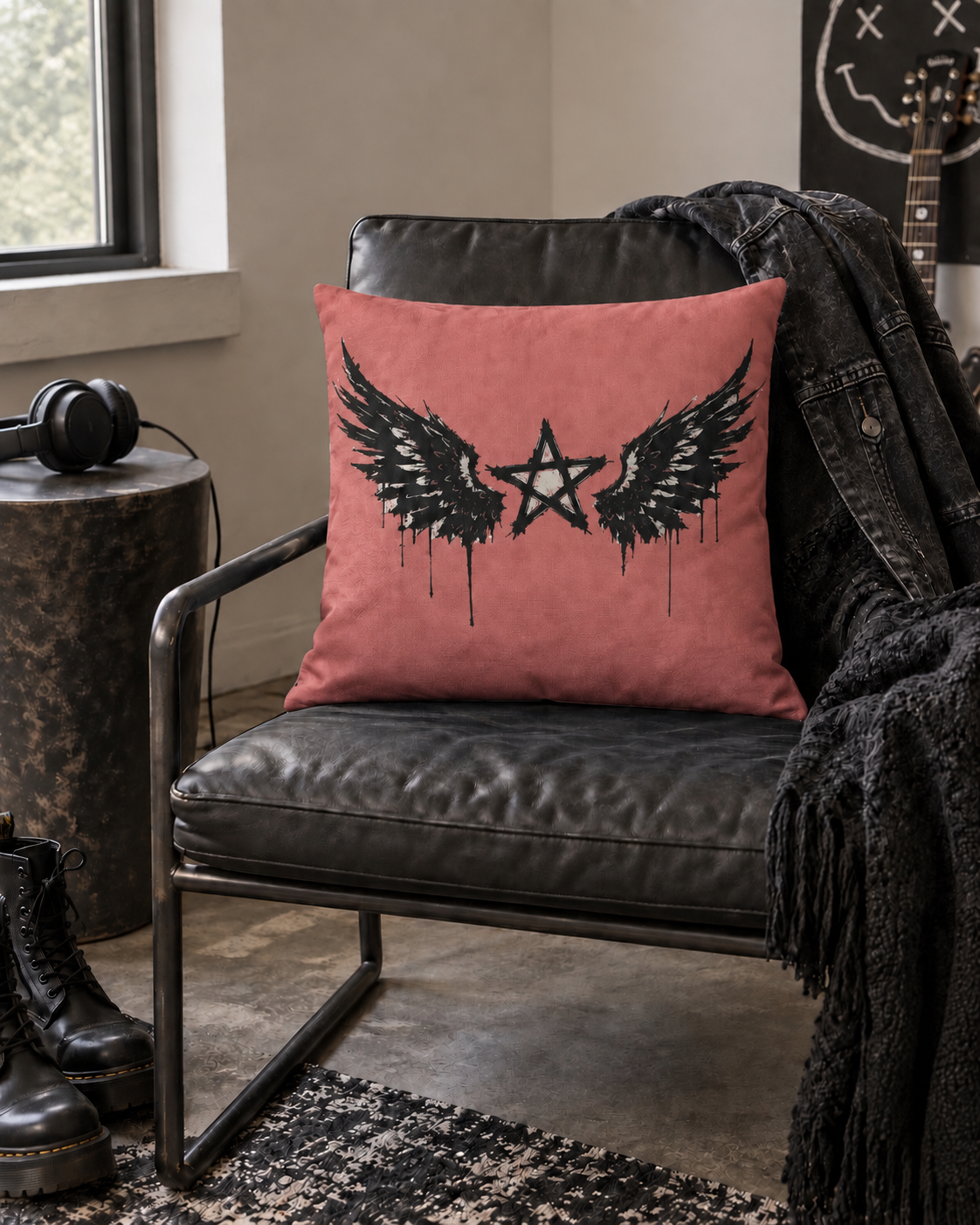 Rebel Riot - Star Wings Cushion - Apricot