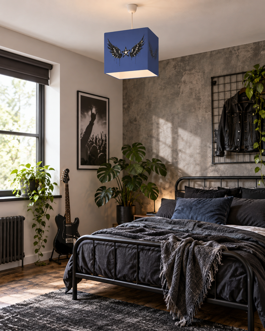Rebel Riot - Star Wings - Square Lampshade - Midnight