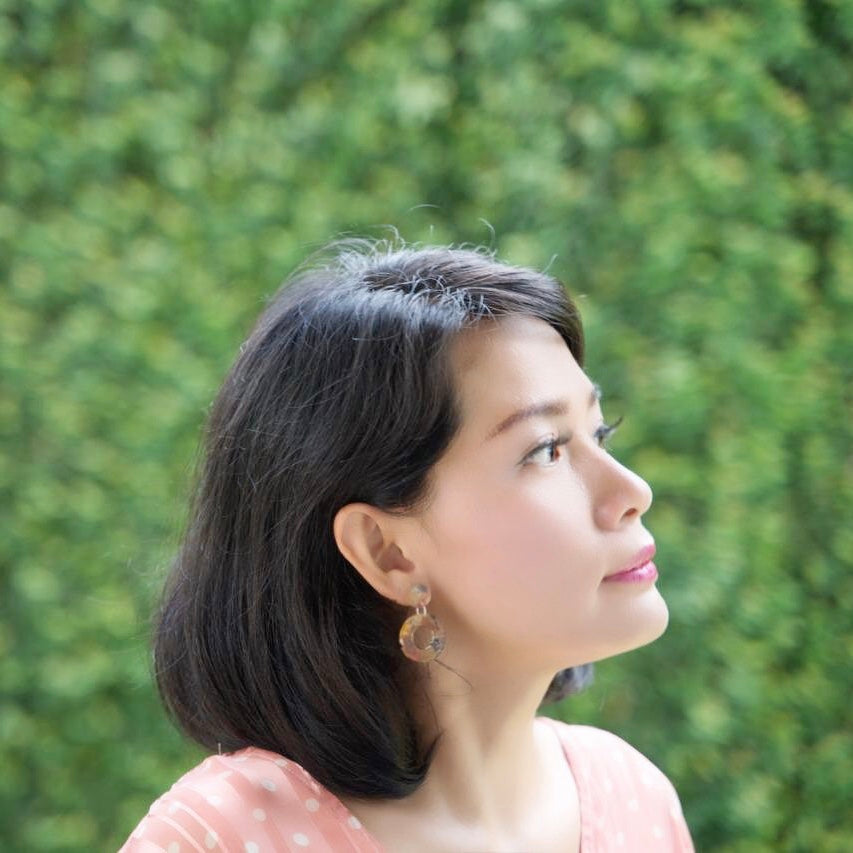 Donatello Recycled Skateboard Resin Hoop Earrings product view