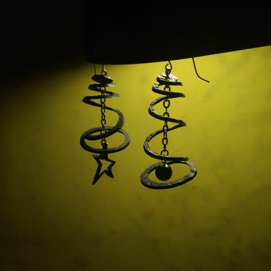 Mars & Venus Rubber Earrings