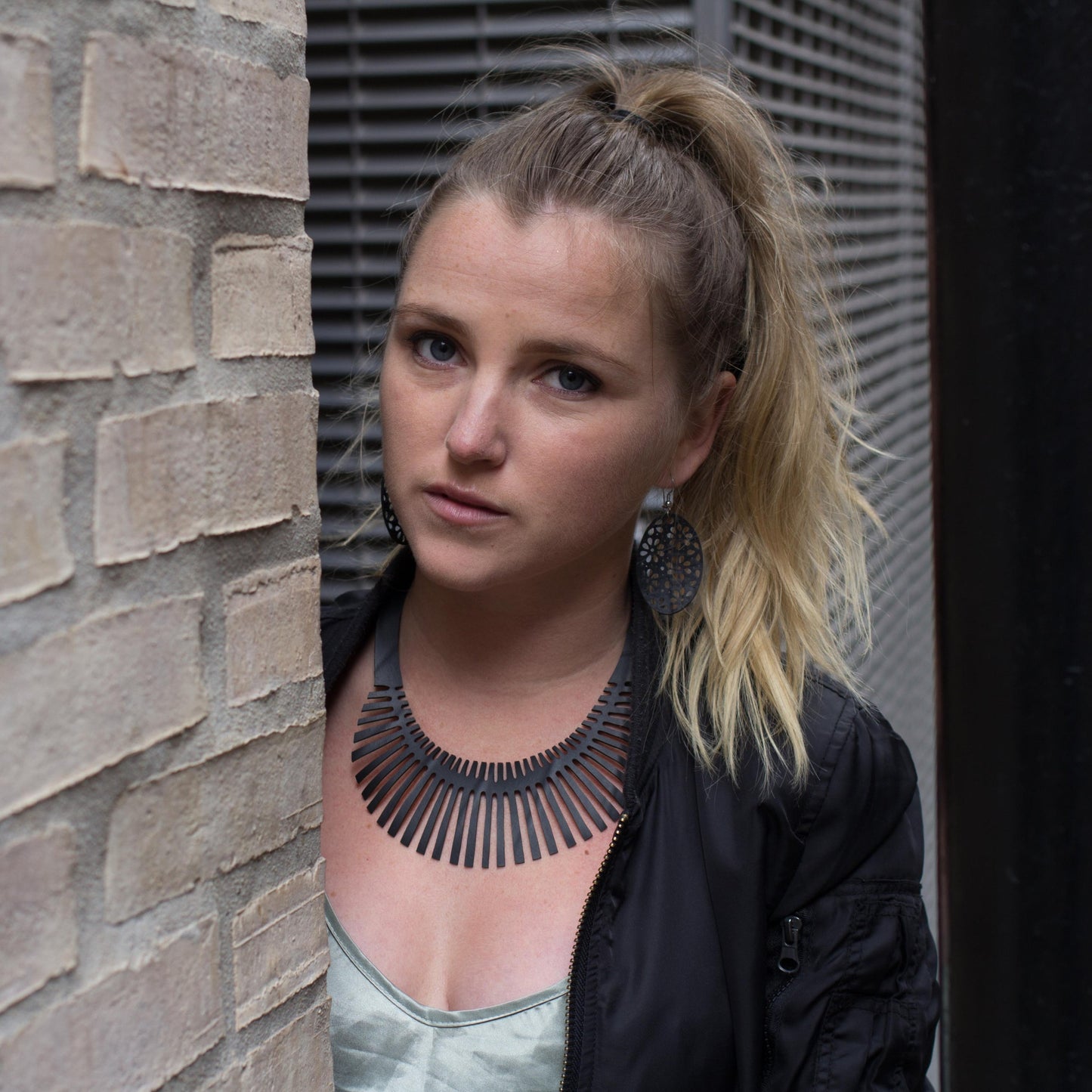 Fishbone Rubber Necklace