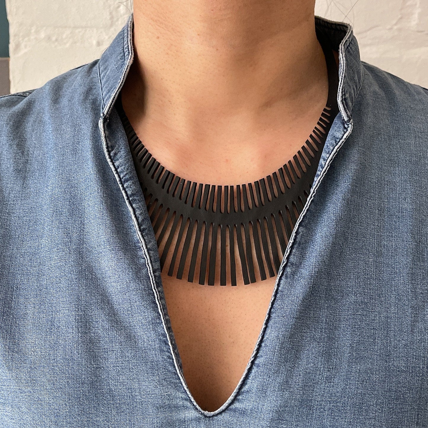 Fishbone Rubber Necklace
