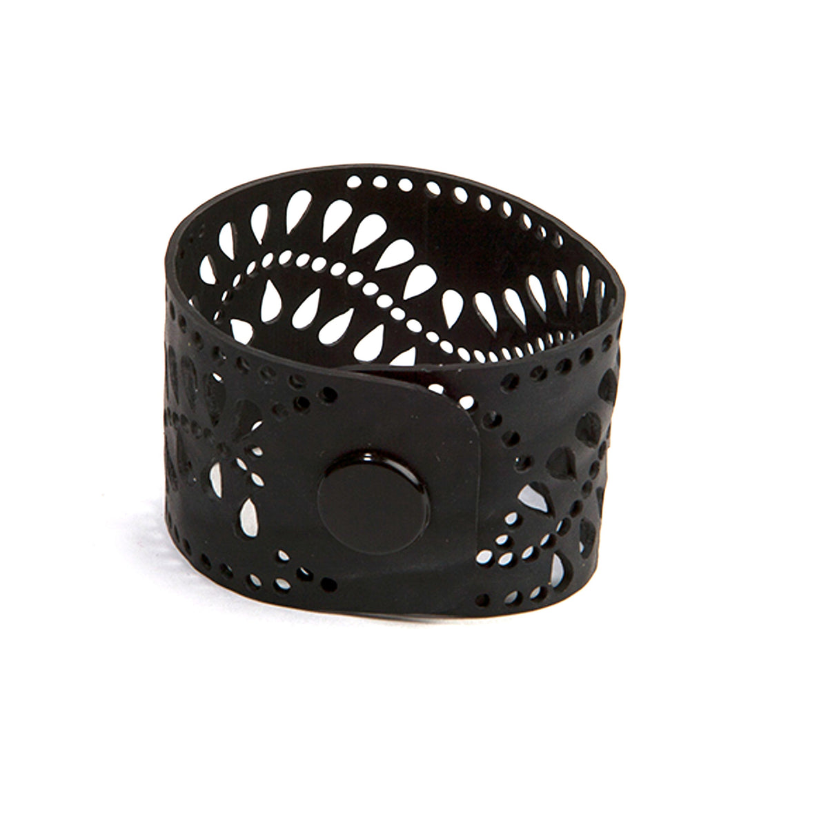 Kiki Recycled Rubber Cutwork Cuff product view