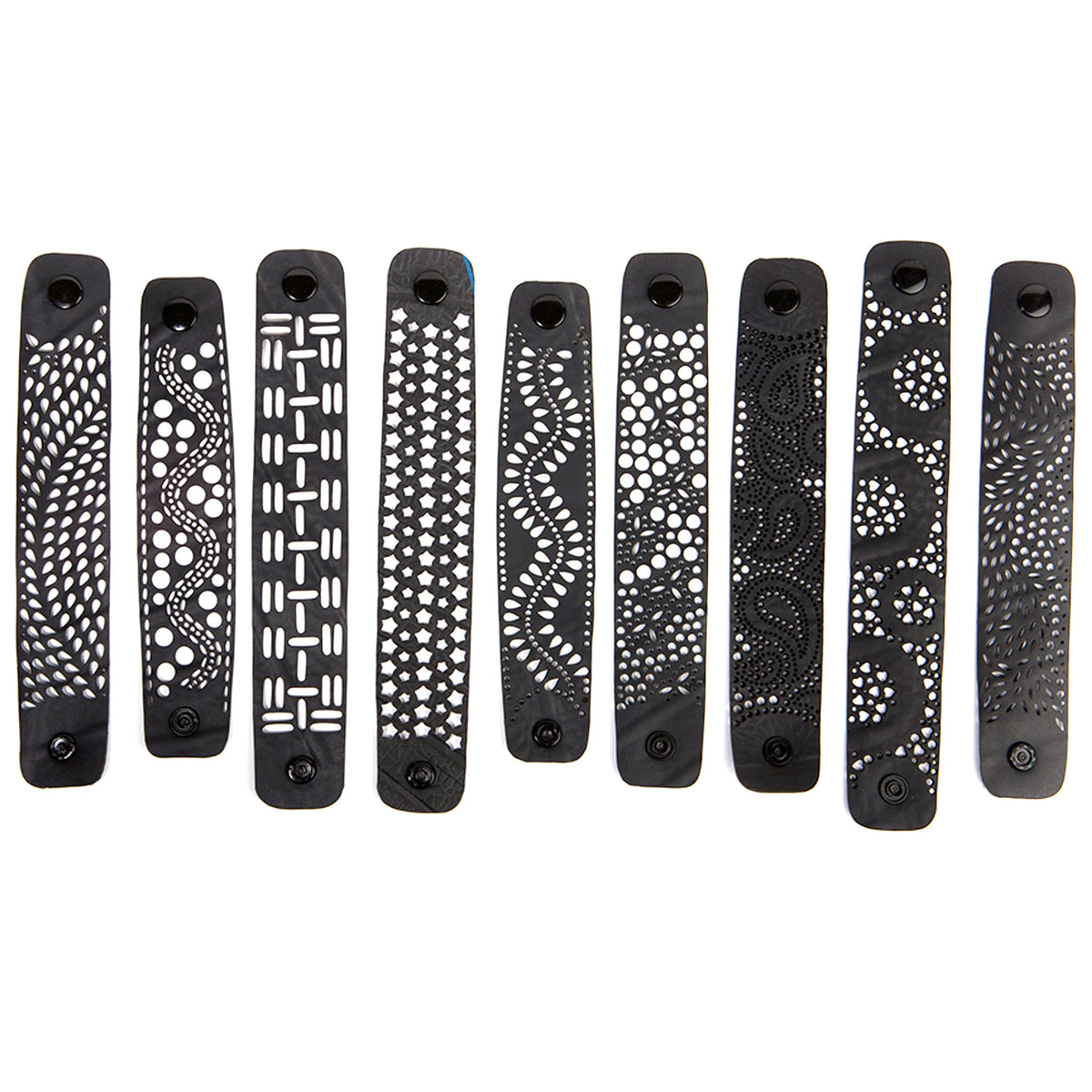 Kiki Recycled Rubber Cutwork Cuff product view