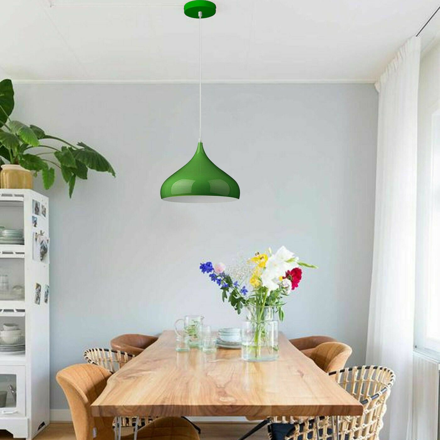 Modern Green Vintage Pendant Lamp Shade Industrial Hanging Ceiling