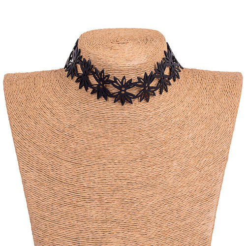 Mimosa Flowers Rubber Choker
