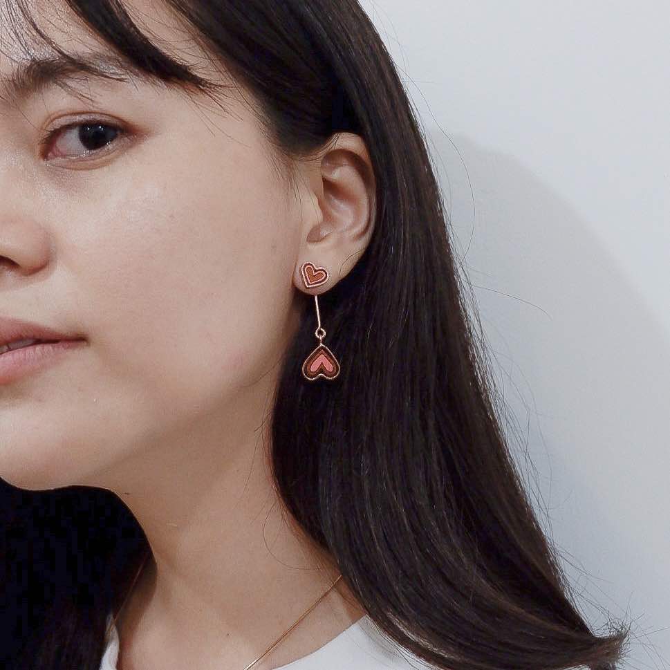 Love Recycled Wood Earrings