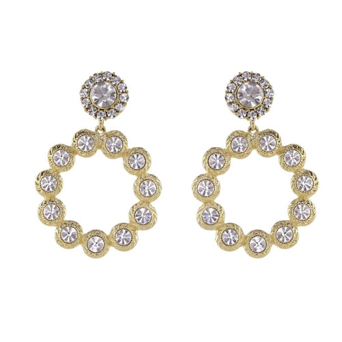 loveRocks Crystal Ring Drop Fabulous Earrings