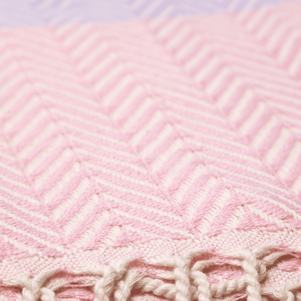 Beach Spa Turkish Hammam Towel Balik Pink/Lila