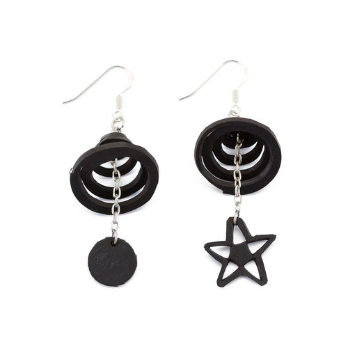 Mars & Venus Rubber Earrings