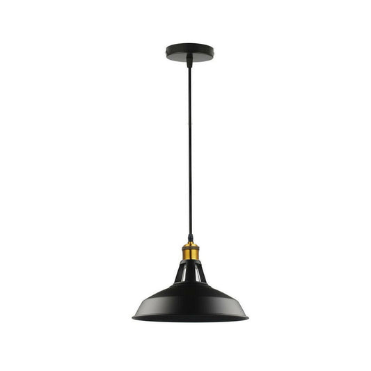 Modern Black Colour Lampshade with FREE Bulb Industrial Retro Style