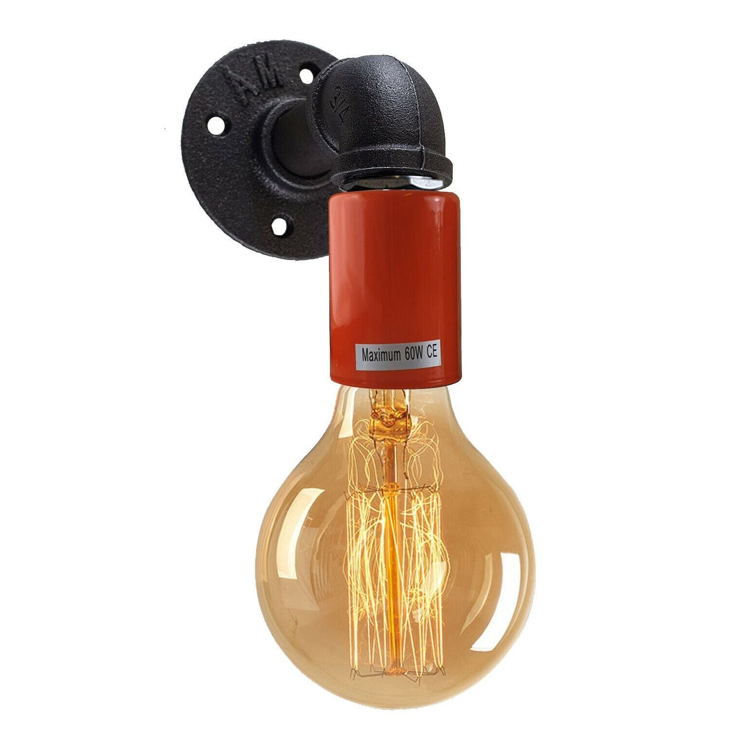 Water Pipe Wall Lamp Industrial style single wall light fitting