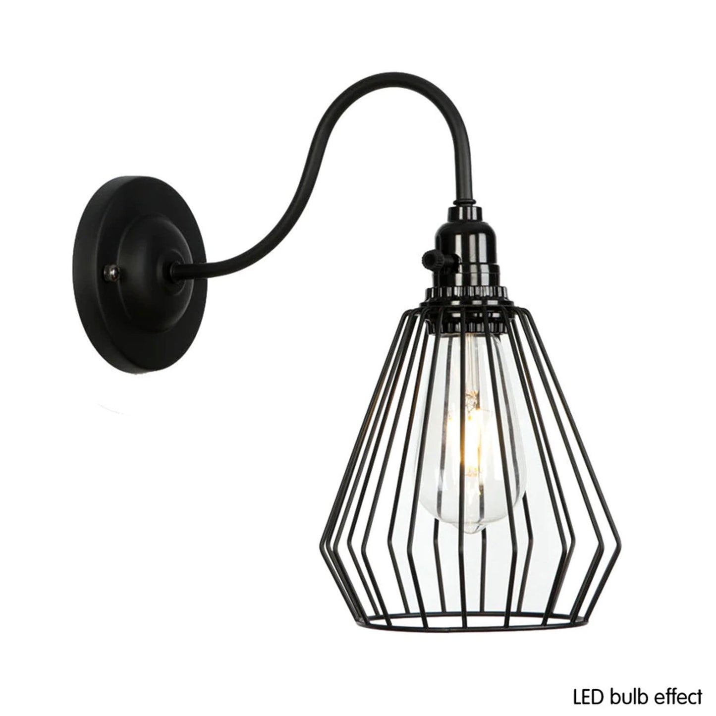 Modern Retro Vintage Industrial Wall Mounted Light Rustic Sconce Lamp