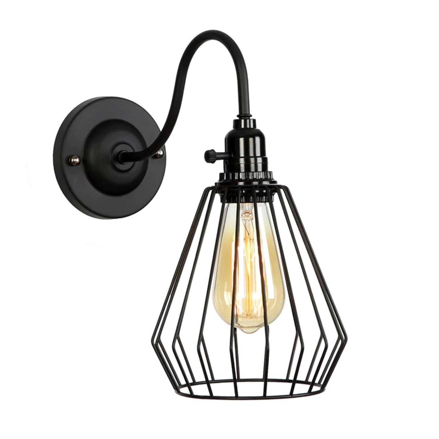 Modern Retro Vintage Industrial Wall Mounted Light Rustic Sconce Lamp