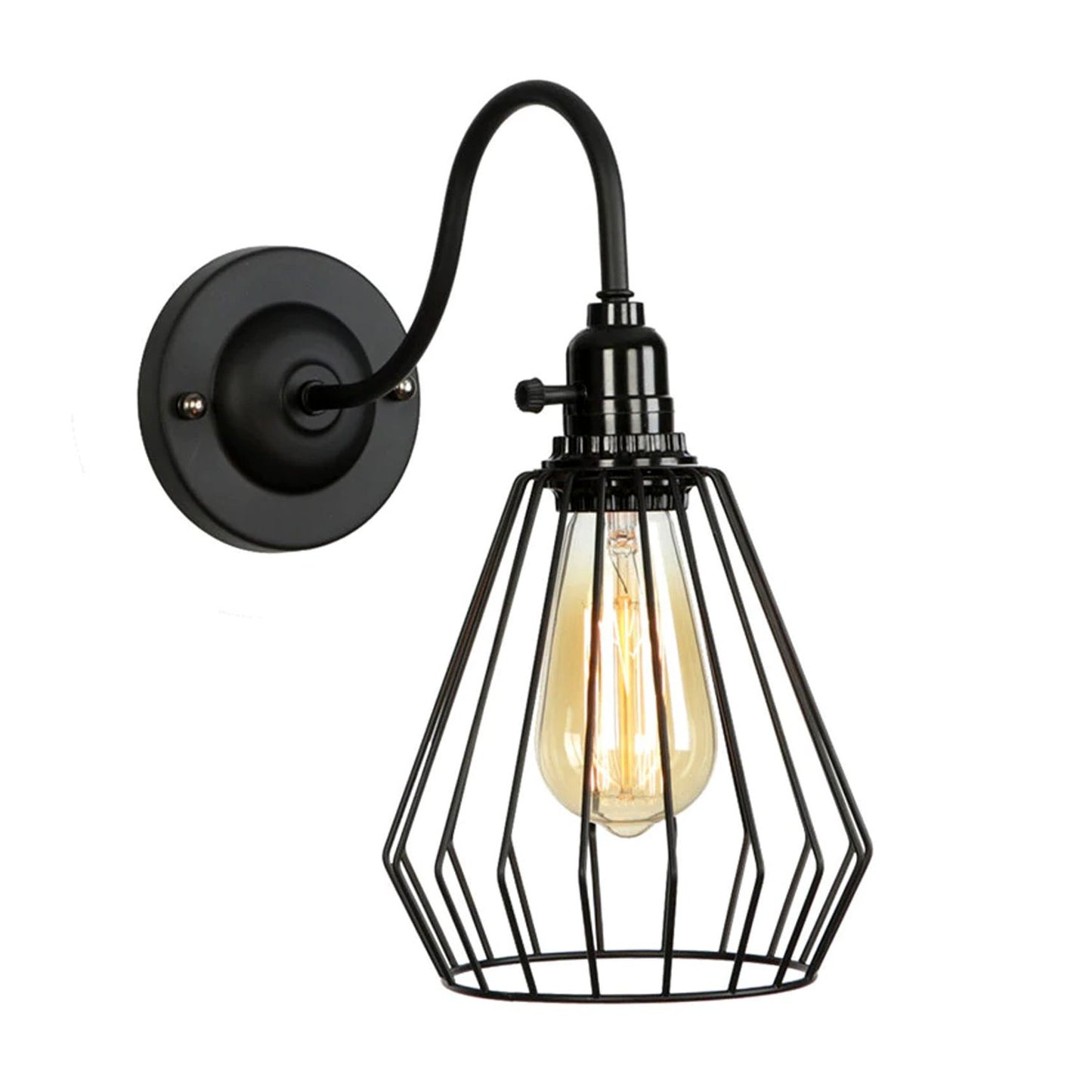 Modern Retro Vintage Industrial Wall Mounted Light Rustic Sconce Lamp