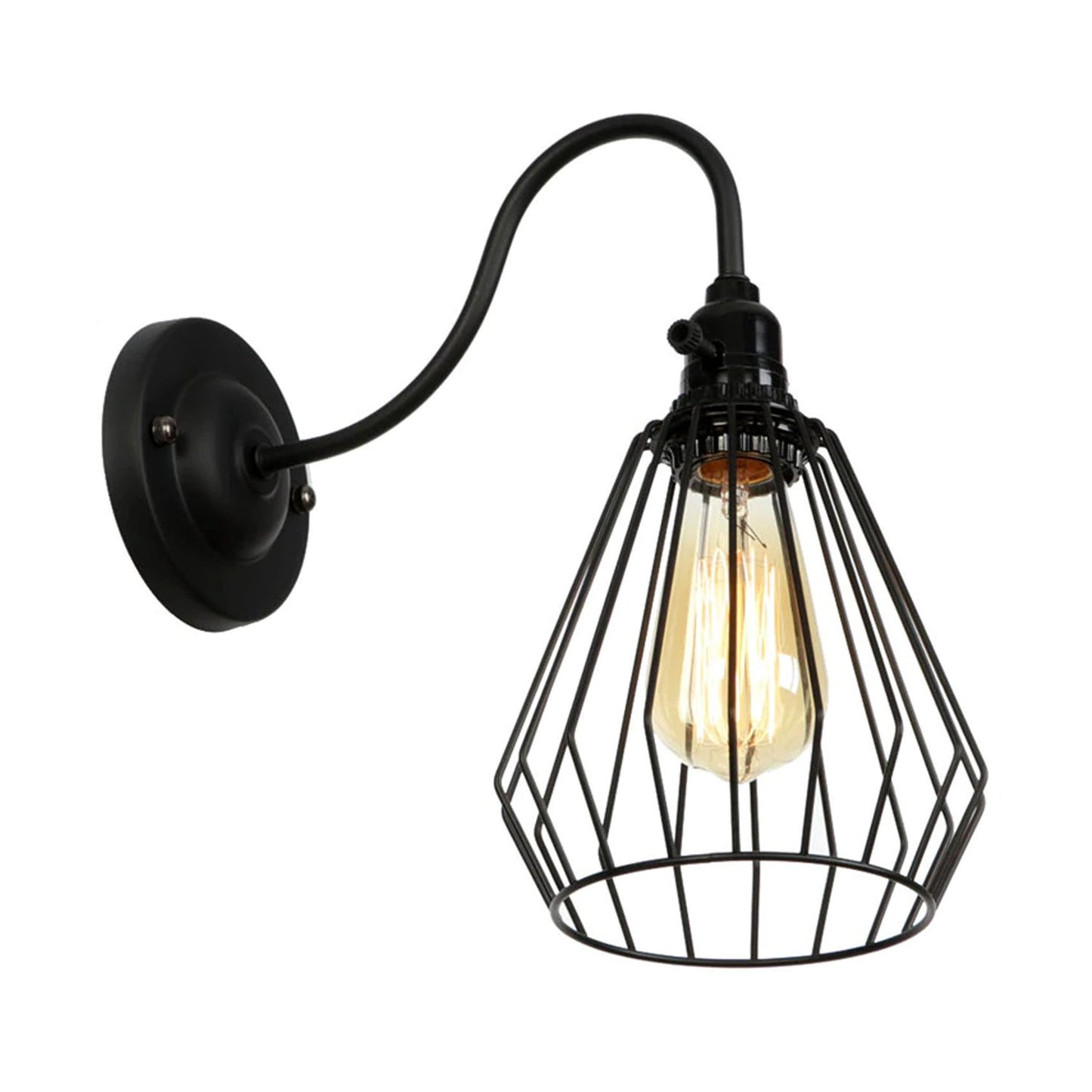 Modern Retro Vintage Industrial Wall Mounted Light Rustic Sconce Lamp