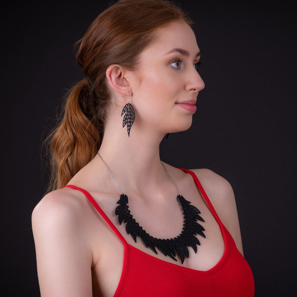 Sunburst Recycled Rubber Earrings product view