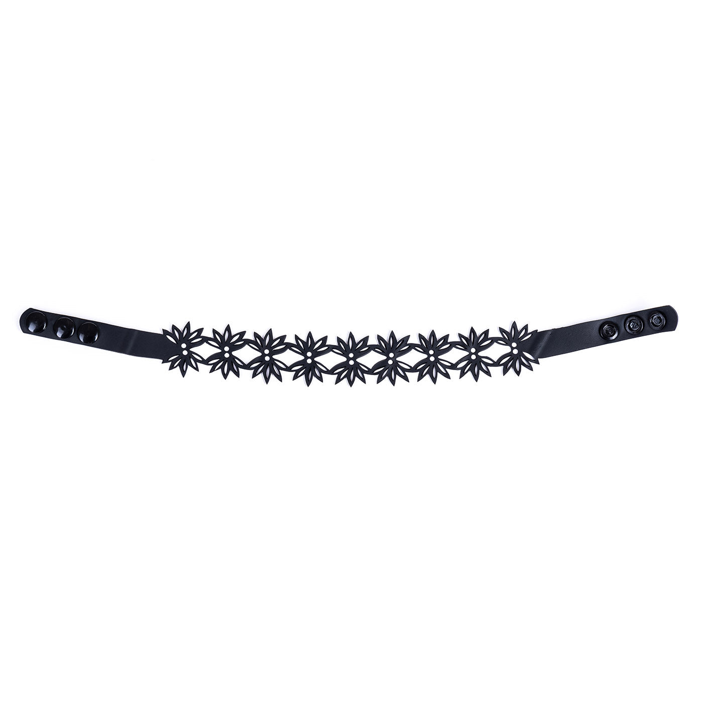Mimosa Flowers Rubber Choker