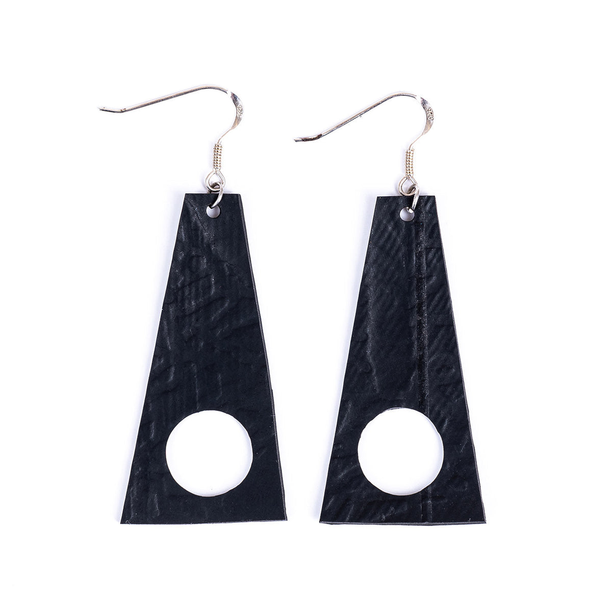 Block Geometric Recycled Rubber Earrings