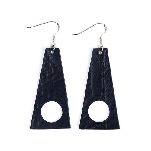 Block Geometric Recycled Rubber Earrings product view