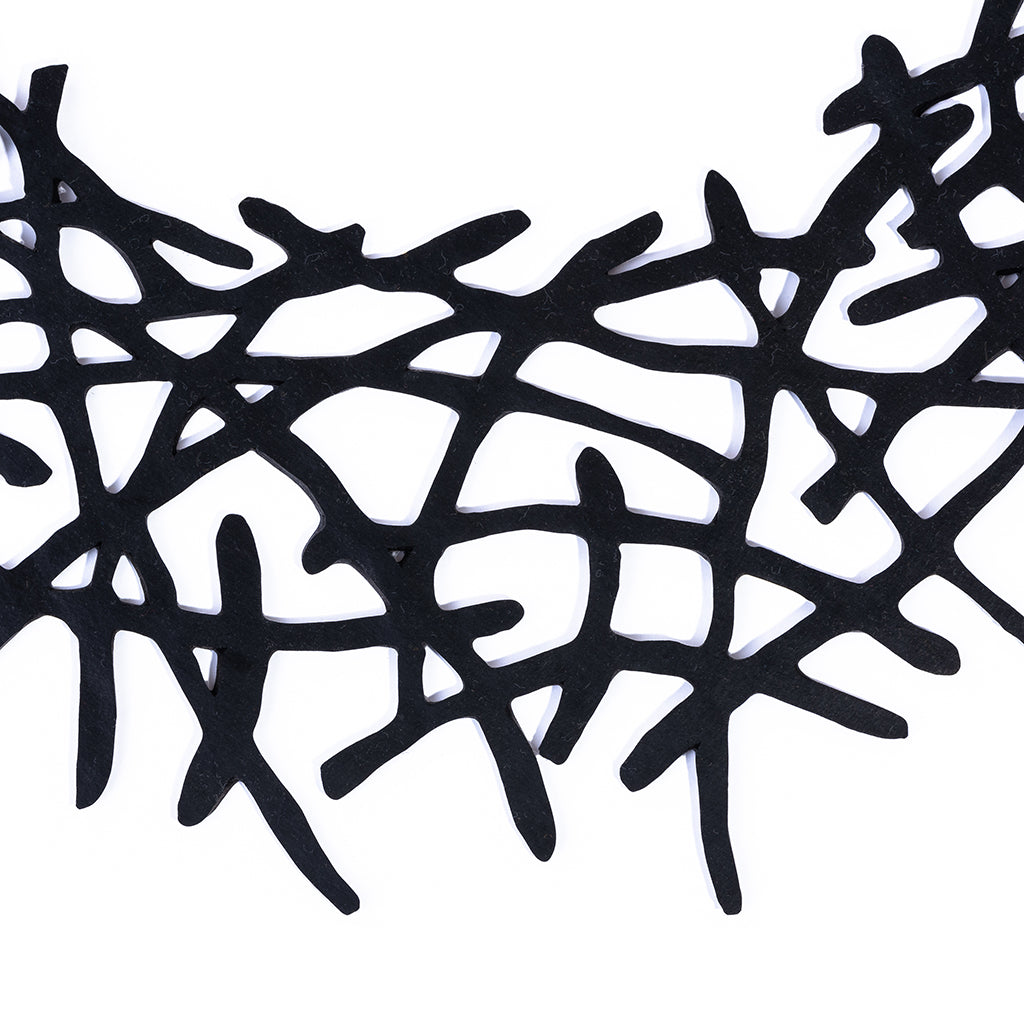 Alga Recycled Rubber Statement Necklace product view
