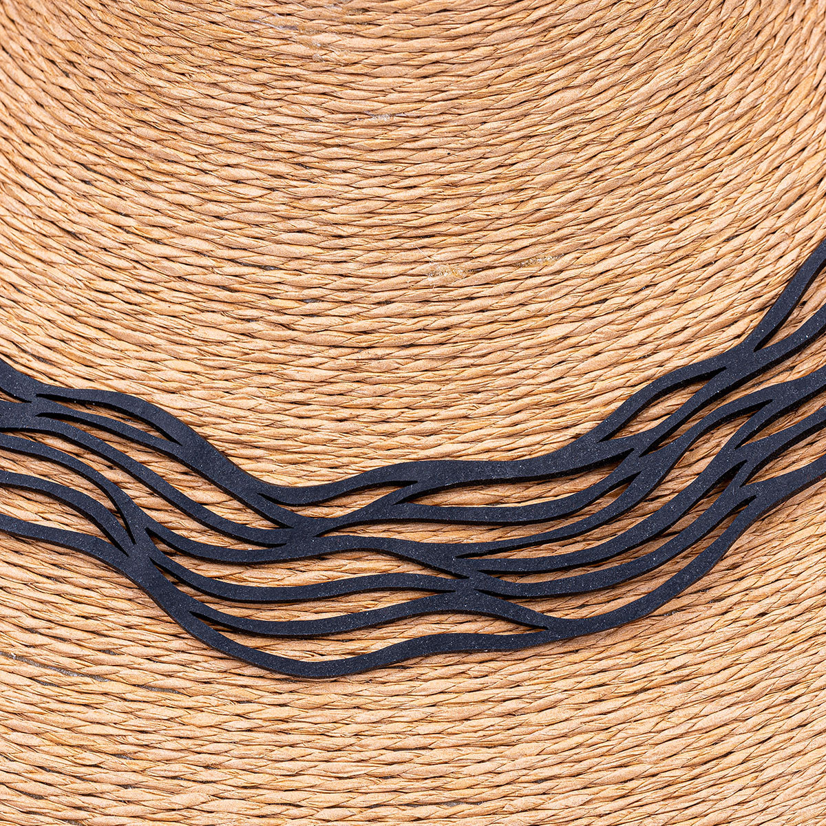 Flow Layered Recycled Rubber Necklace product view