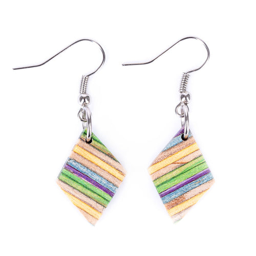 Kite Recycled Skateboard Drop Earrings product view
