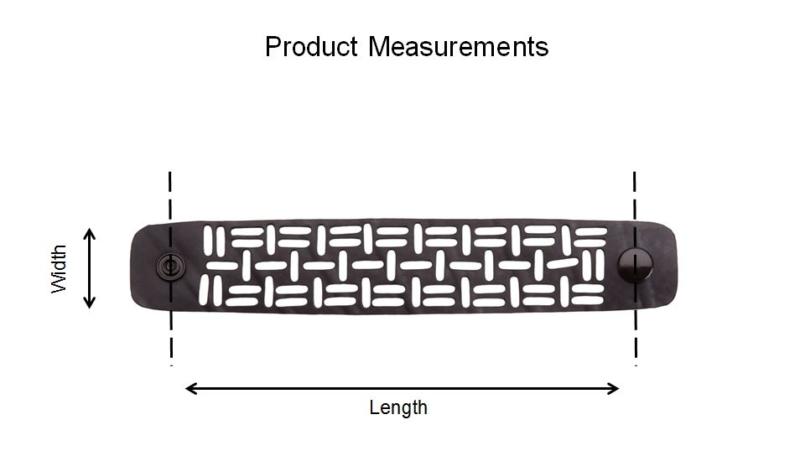 Bella recycled rubber bracelet size guide