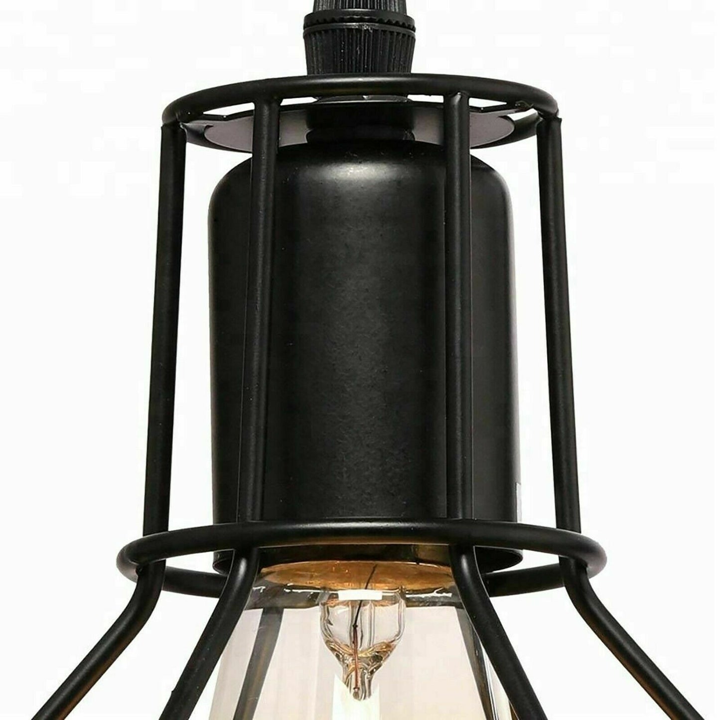 Retro Loft 3 Head Ceiling Light Shade Pendant Lamp With Bulbs