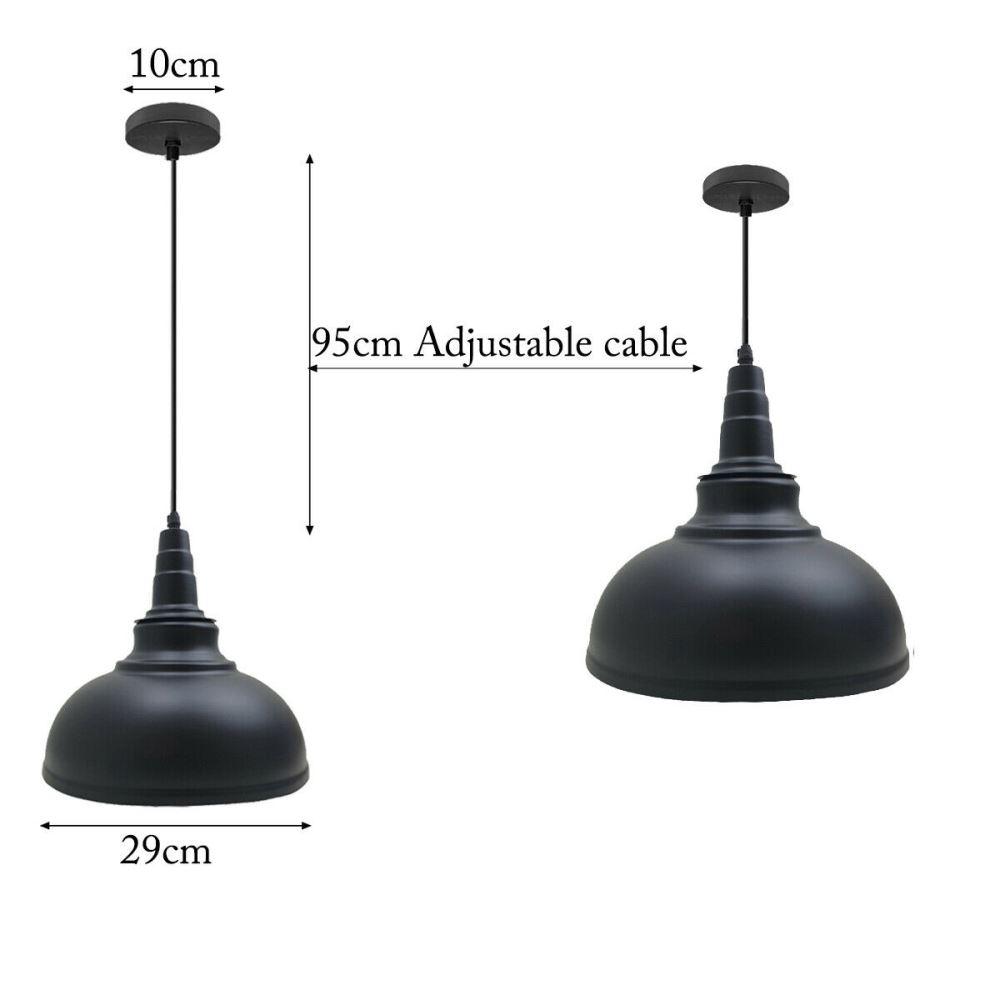 Curvy Pendant Lighting Metal Industrial Vintage Hanging Ceiling