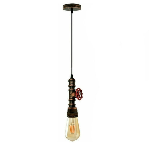 Chandelier Ceiling Light Water Pipe E27 Loft Pendant Light