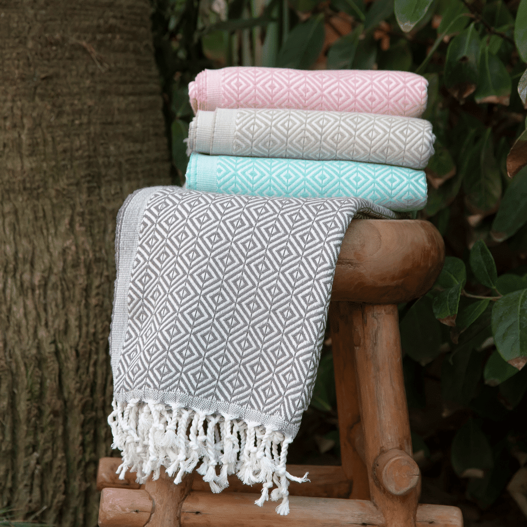 Beach Spa Turkish Hammam Towel Ela Anthracite