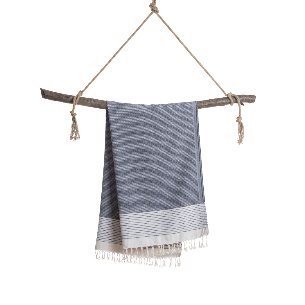 Beach Spa Turkish Hammam Towel Blue/Light Blue