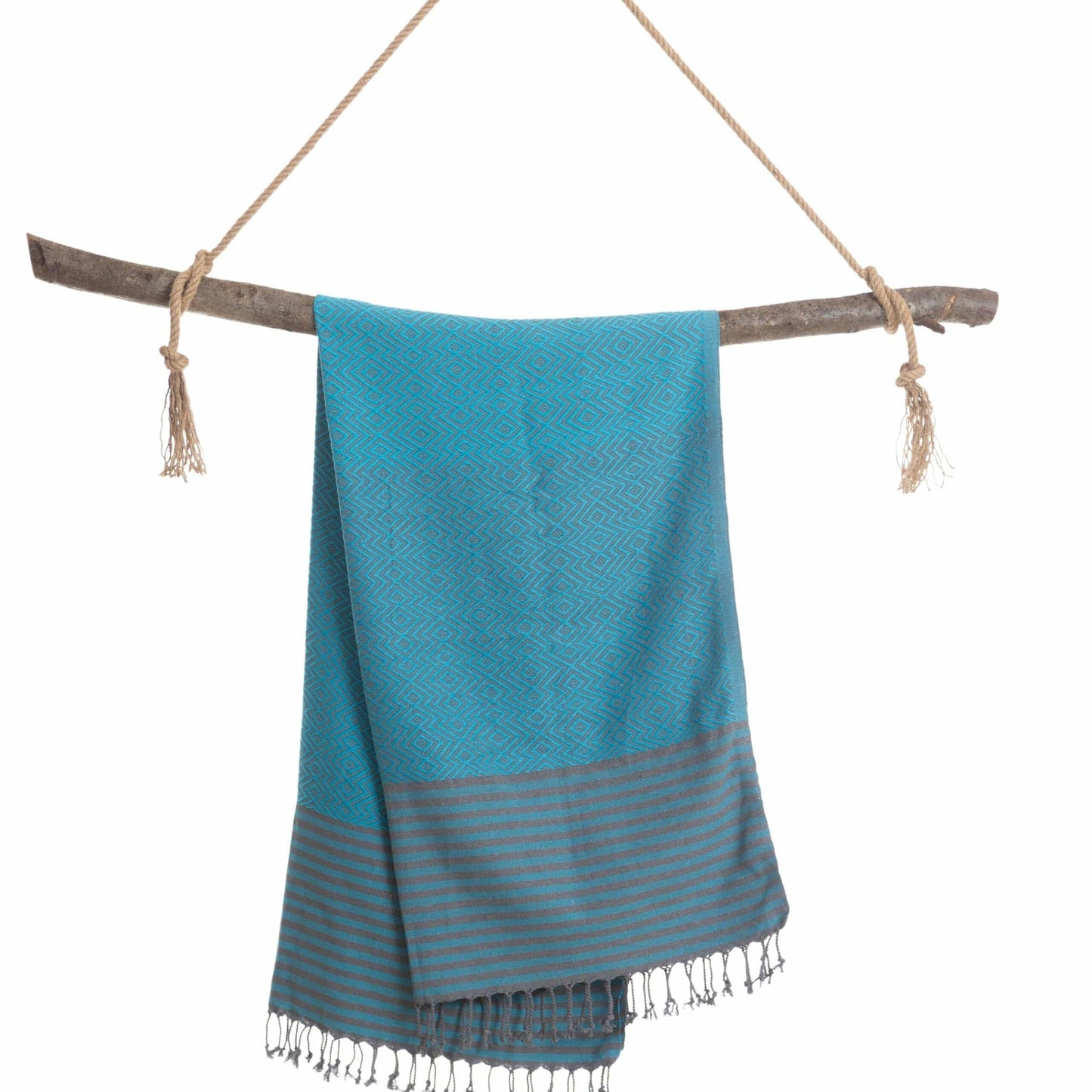 Beach Spa Turkish Hammam Towel Sahara Turquoise