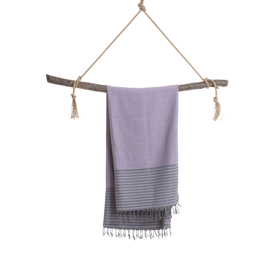 Beach Spa Turkish Hammam Towel Sahara Purple