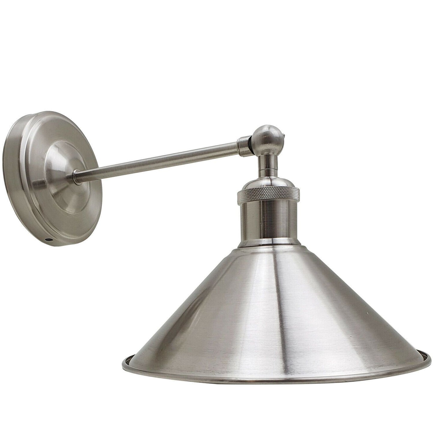 Industrial Wall Mounted Lights Satin Nickel Wall Light with Free