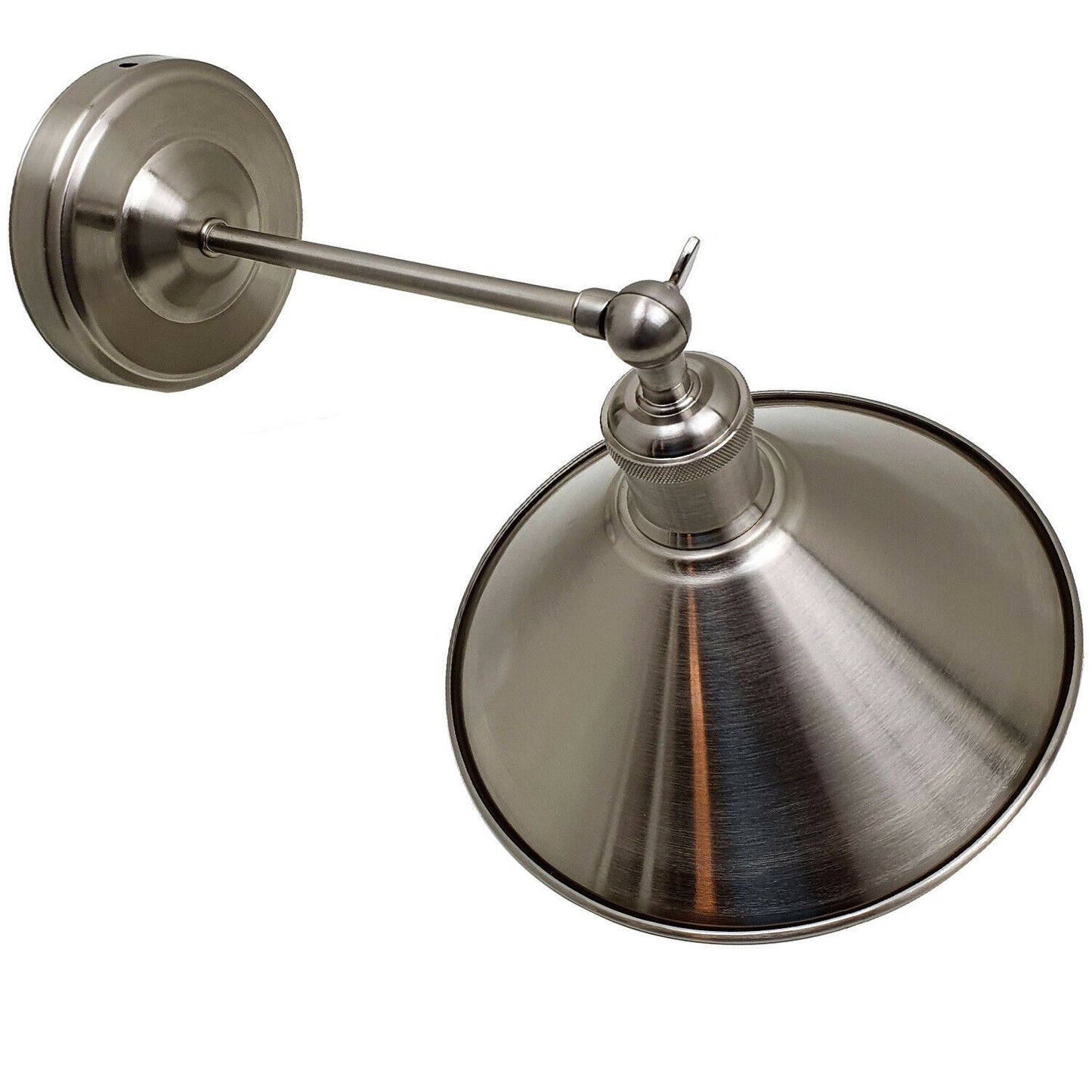 Industrial Wall Mounted Lights Satin Nickel Wall Light with Free