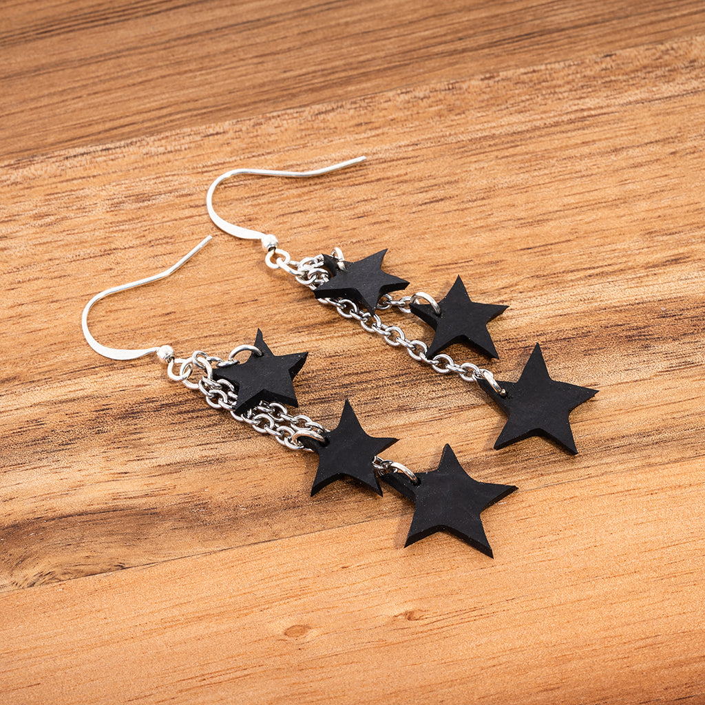 Stars Rubber Earrings
