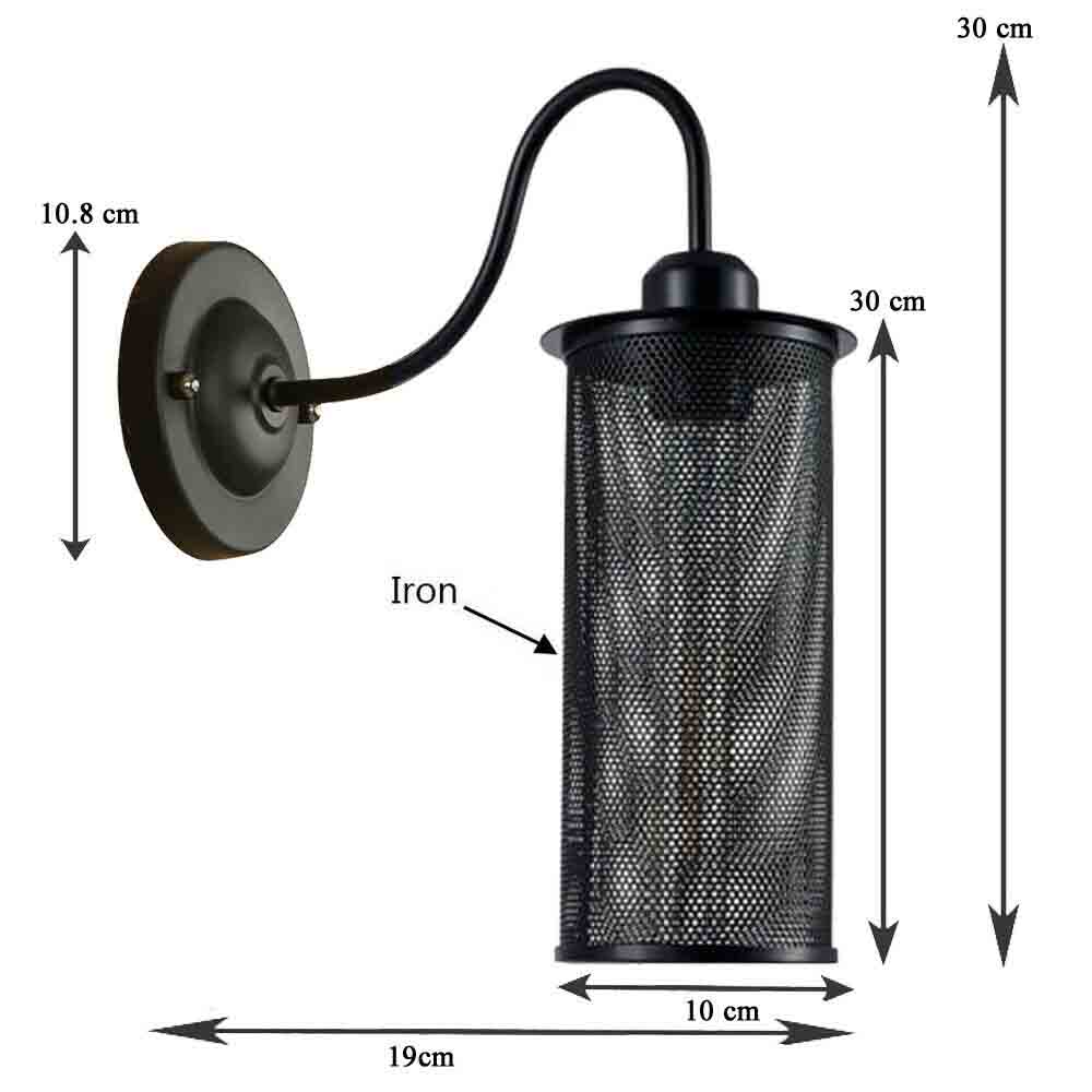 The Dock Light Collection Black Cage Wall Lights