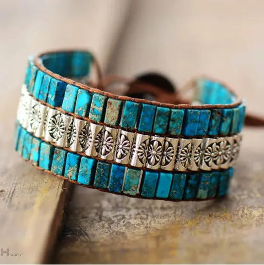 Turquoise Antique Braided Bracelet