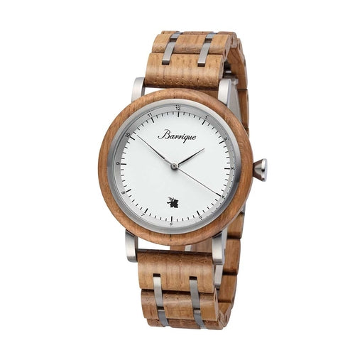 Waidzeit Grapevine Wine Barrel Wooden strap Gentlemen watch