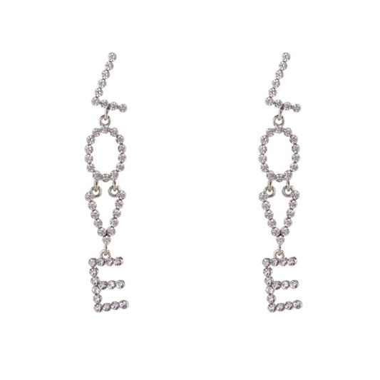 loveRocks Crystal Love Drop Earring